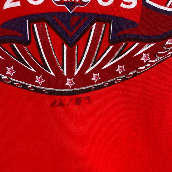 Anaheim Angels 2009 West Division Champions MLB Red Men's T-Shirt Size L - Picture 2 of 8